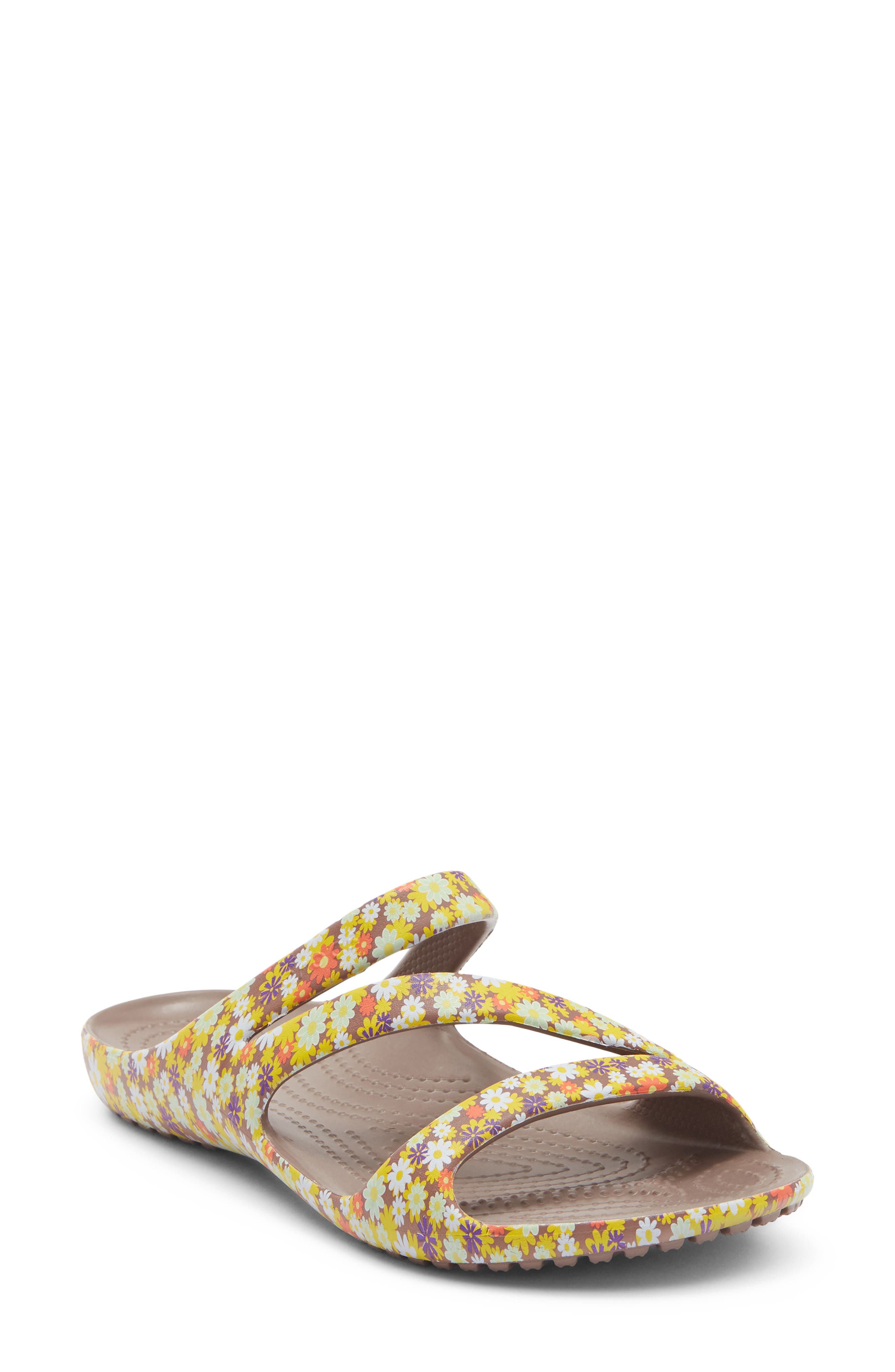 CROCS Kadee II Retro Floral Slide Sandal