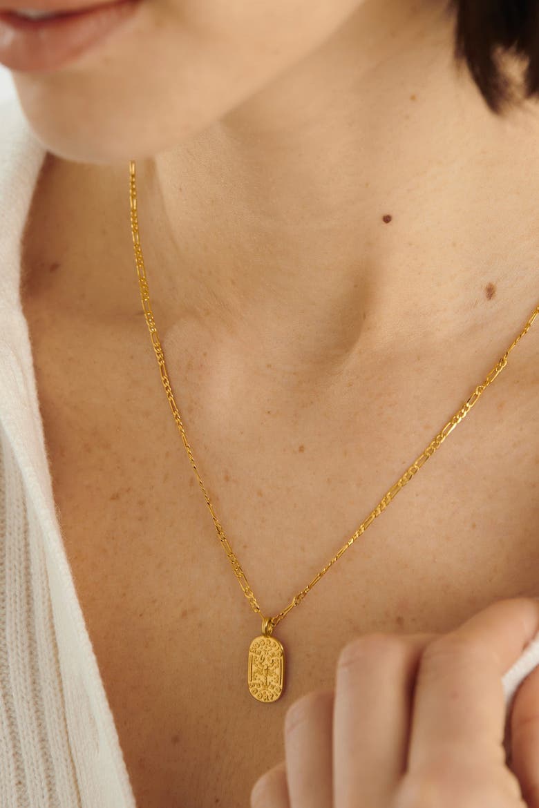 'Scorpio' Waterproof Gold Zodiac Necklace, Alternate, color, GOLD