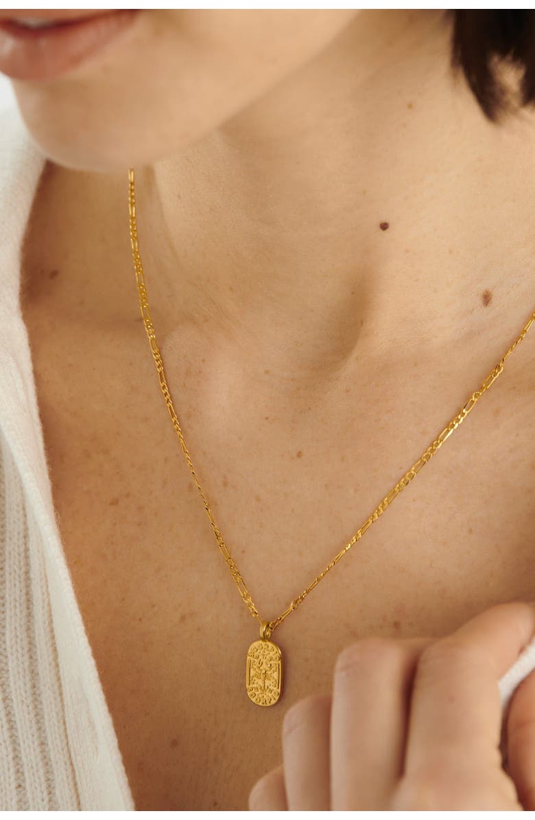 Katie Loxton 'Scorpio' Waterproof Gold Zodiac Necklace, Alternate, color, Gold