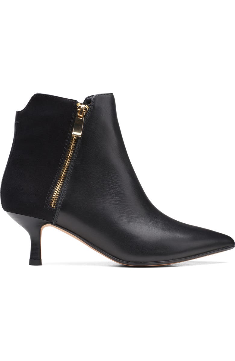 Clarks<sup>®</sup> Violet Zip Bootie, Alternate, color,