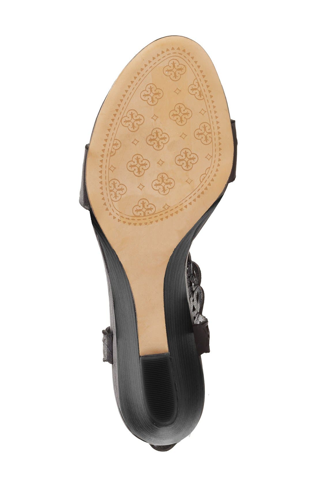 Isolá 'Fleur' T-Strap Wedge Sandal, Alternate, color, 
