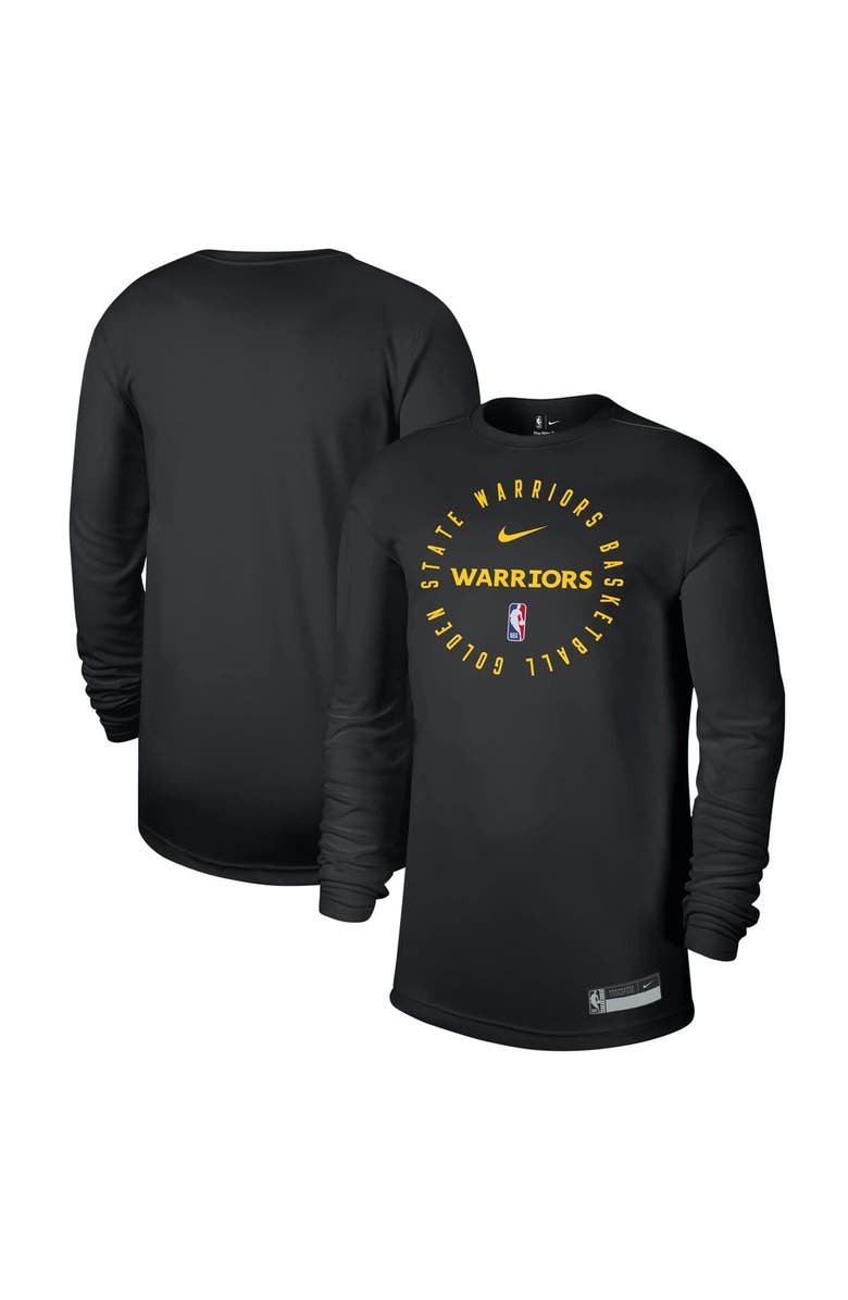Nike Men's Nike Black Golden State Warriors 2024/25 Legend On-Court Practice Long Sleeve T-Shirt, Alternate, color, 