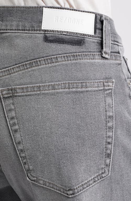 Re/done Mid-rise Wide-leg Jeans In Gray