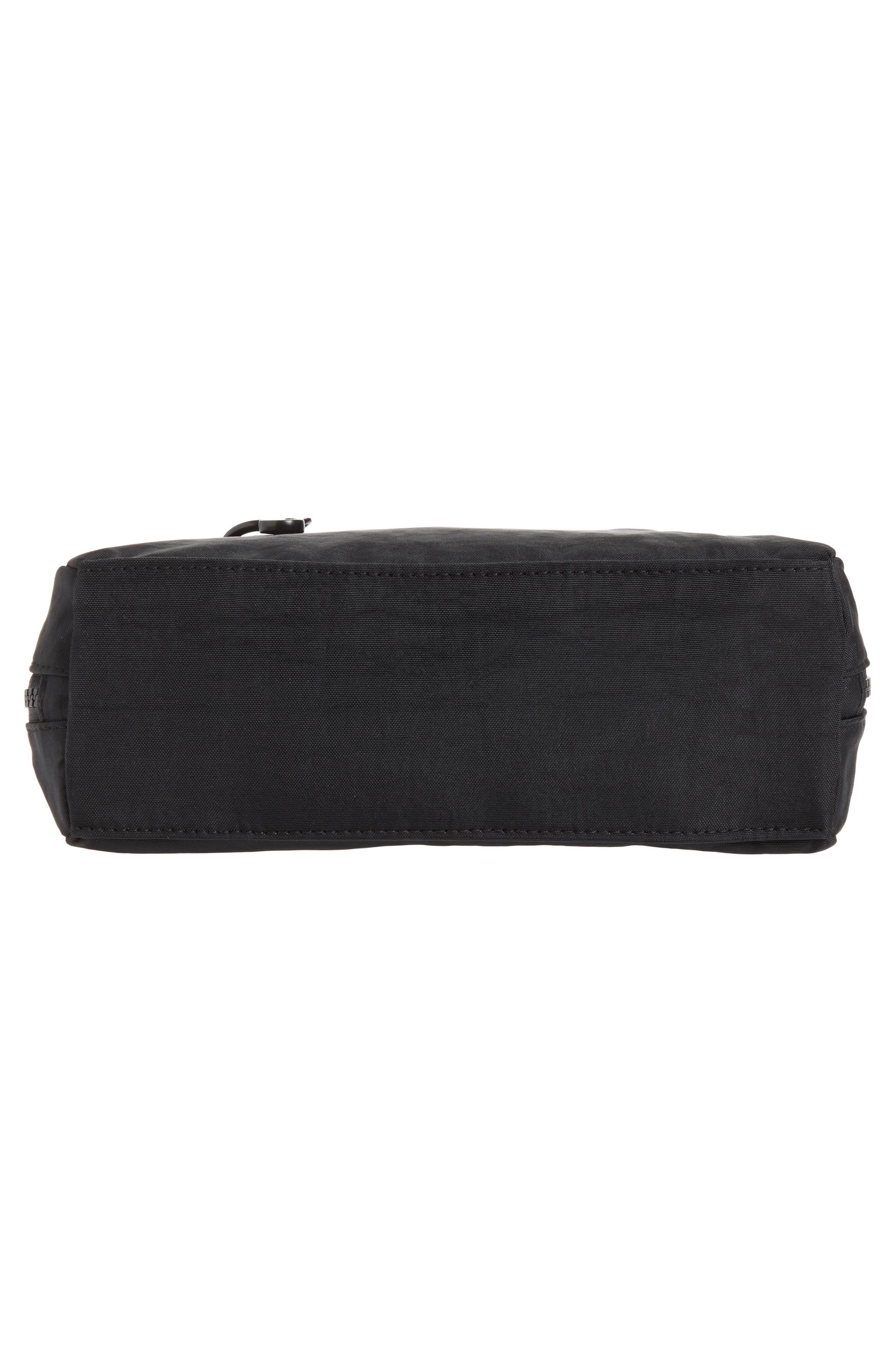 Small Recycled Nylon Bowler Bag, Alternate, color, BLACK