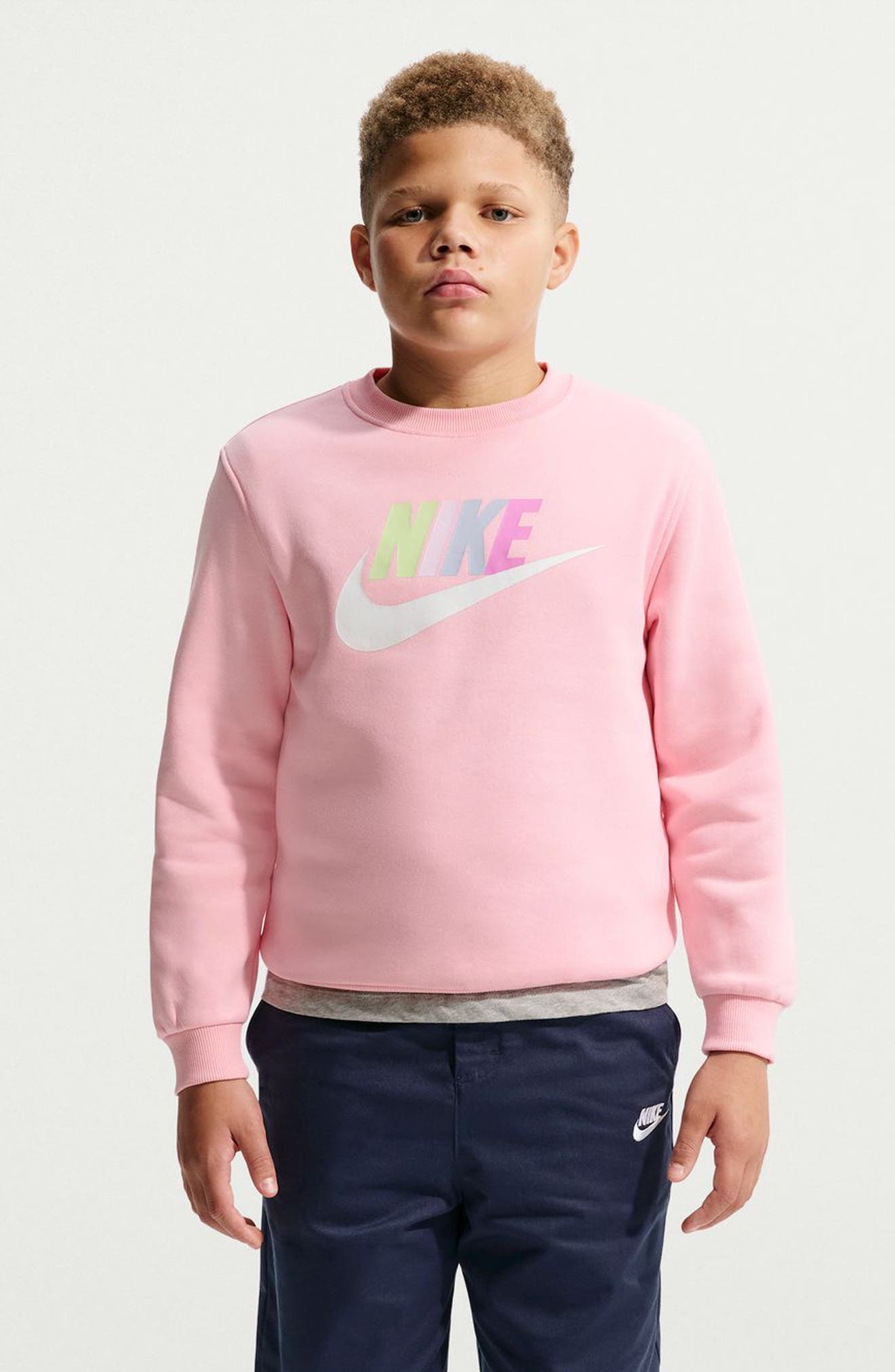 Nike Kids' Logo Fleece Graphic Sweatshirt