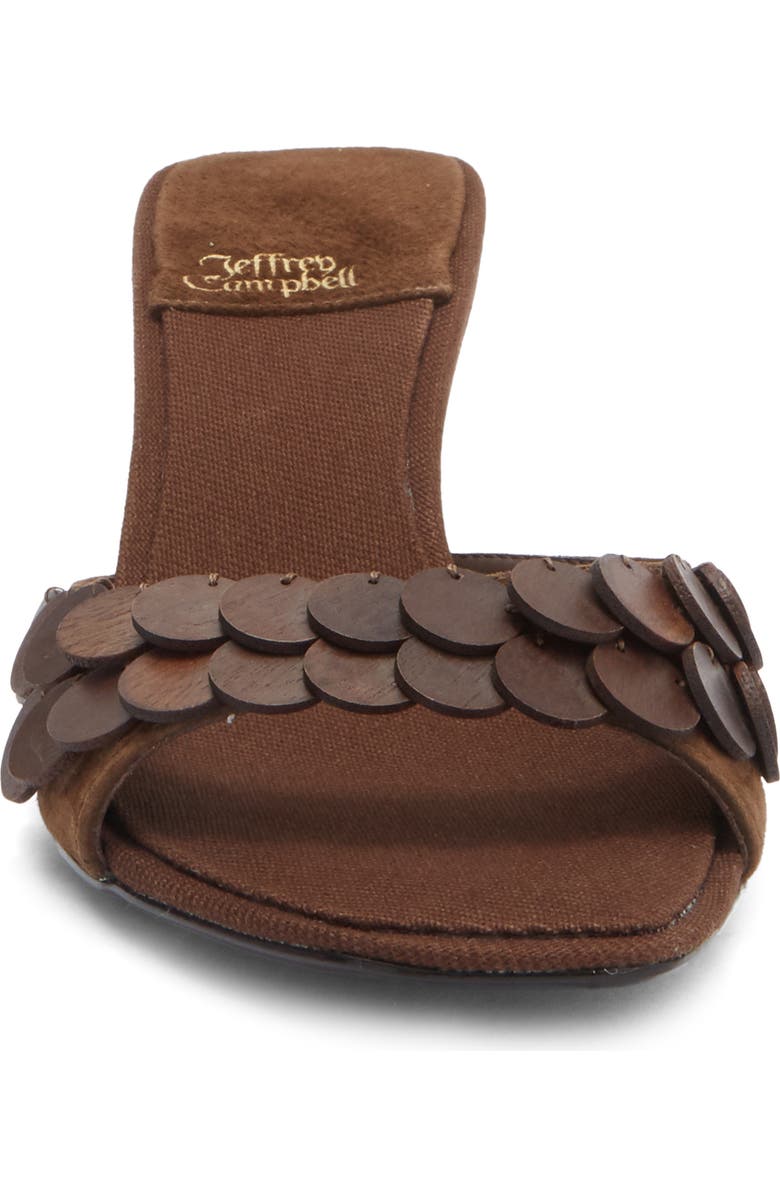 Jeffrey Campbell Islara Kitten Heel Slide Sandal, Alternate, color, Brown Combo
