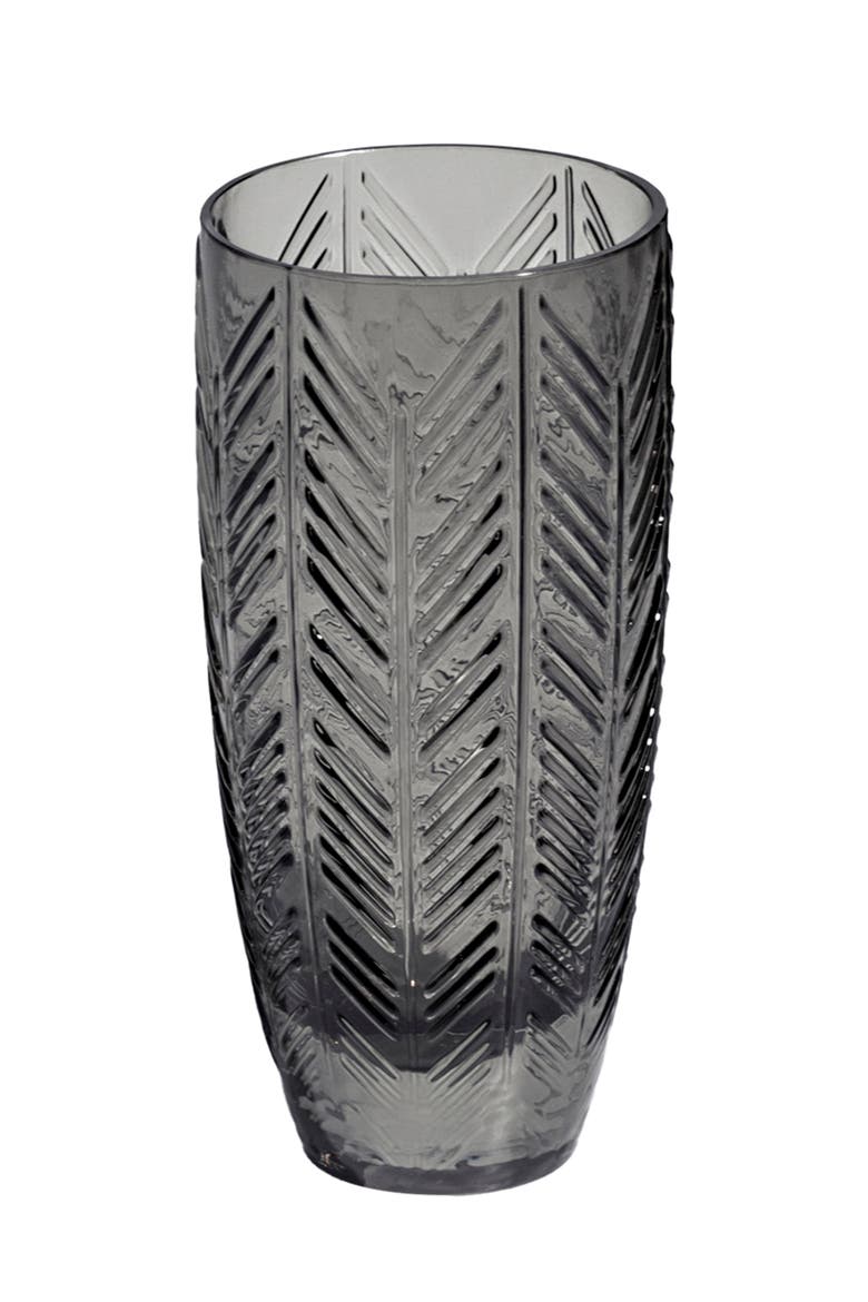 Champagne Glasses ZIG ZAG Set of 6  Grey 11 oz, diam. 2.5", H 5.5", Main, color, Grey