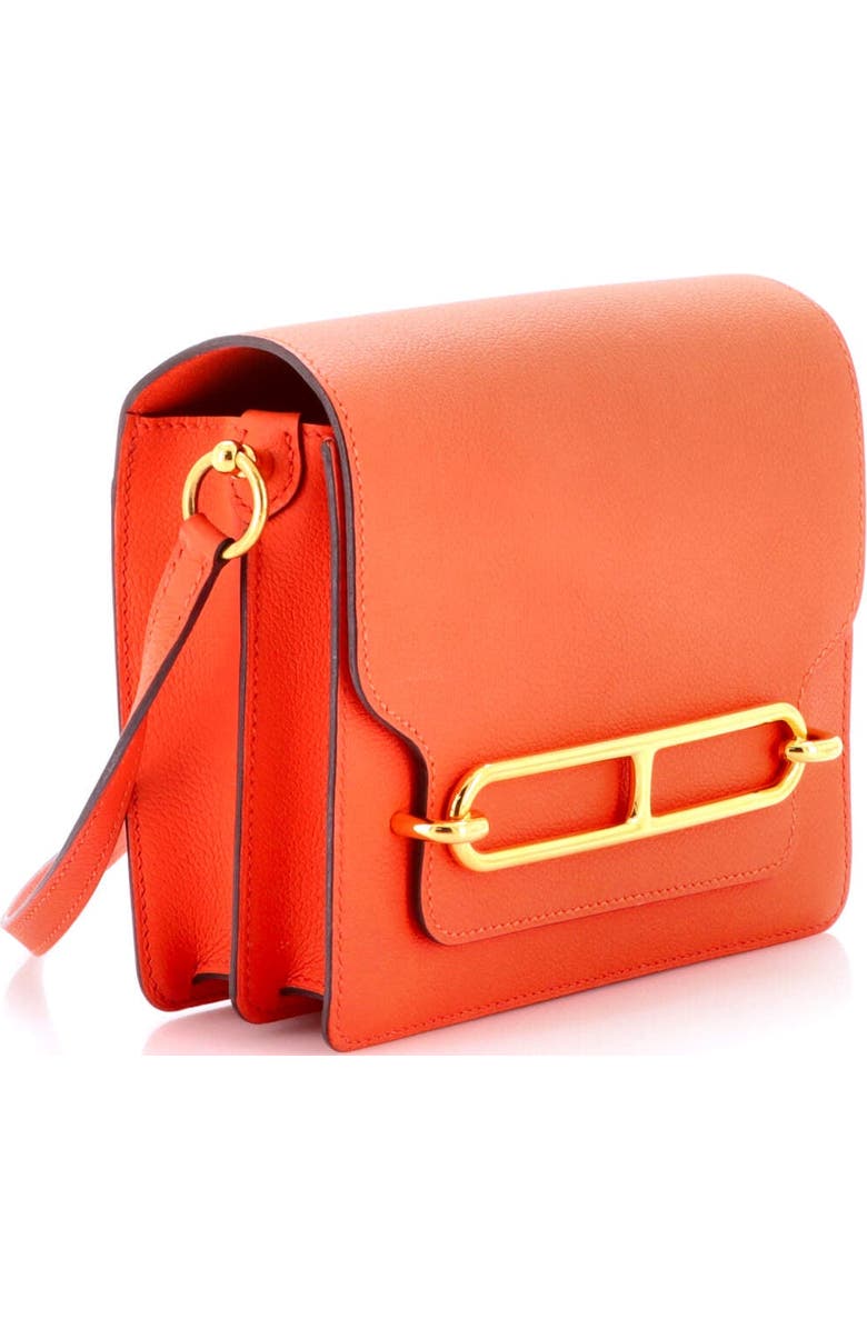 Pre-Owned Hermes Roulis Bag Evercolor 18, Alternate, color, Orange Poppy