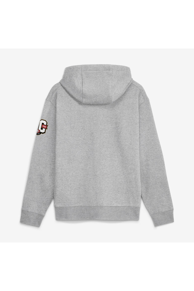 Men's Nike Heather Gray San Francisco 49ers 80th Anniversary Showdown Club Fleece Hoodie, Alternate, color, Heather Gray