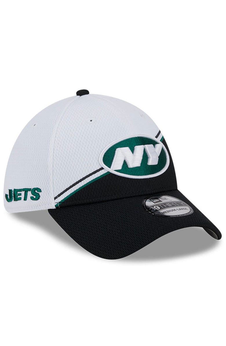 New Era Men's New Era  White/Black New York Jets 2023 Sideline 39THIRTY Flex Hat, Main, color, White