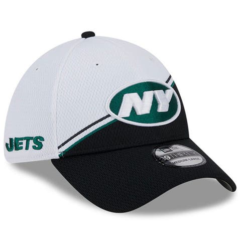 Men's New Era  White/Black New York Jets 2023 Sideline 39THIRTY Flex Hat