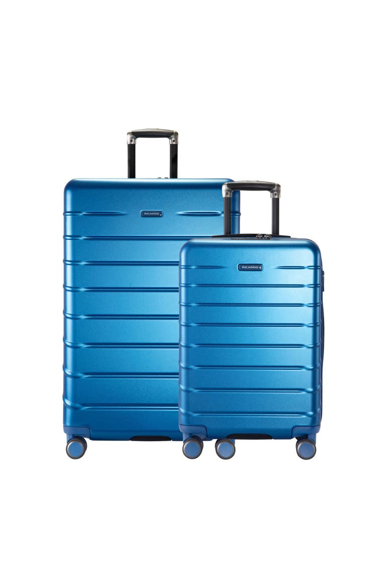 Santa Rosa Hardside Expandable 2 Piece Set 20" Carry On & 28" Checked Spinner, Main, color, Brilliant Blue