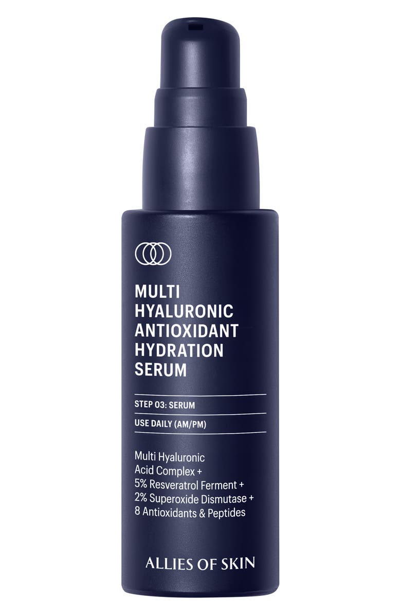 ALLIES OF SKIN Multi Hyaluronic Antioxidant Hydration Serum, Main, color, 