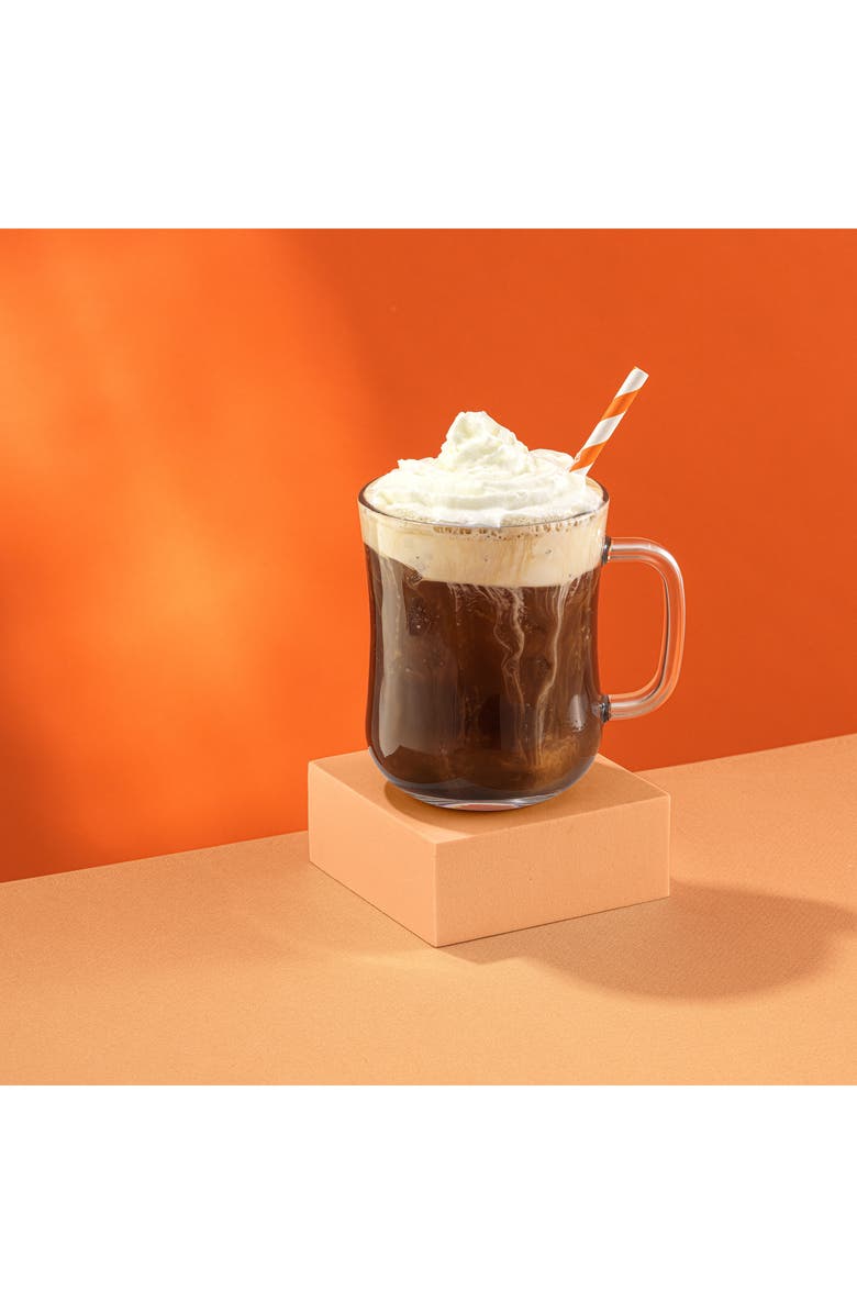 JoyJolt Set of 6 Diner Tea Coffee Mugs, Alternate, color, Clear