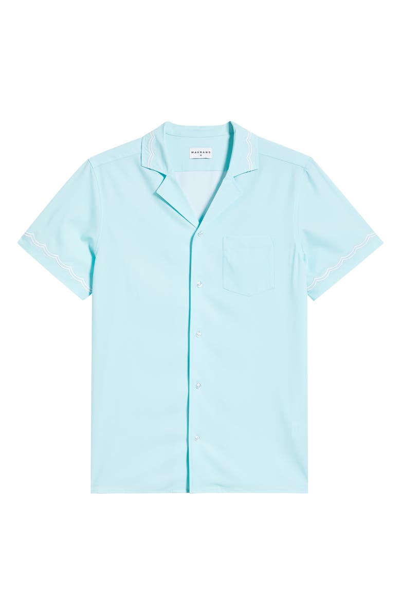 MAVRANS Beach Blue Waves Weekend Camp Shirt, Alternate, color, 