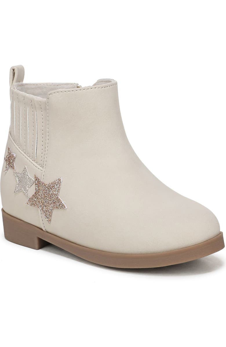 Blowfish Malibu Kids' Starling Ankle Bootie, Main, color, Beige Glitter Faux Leather