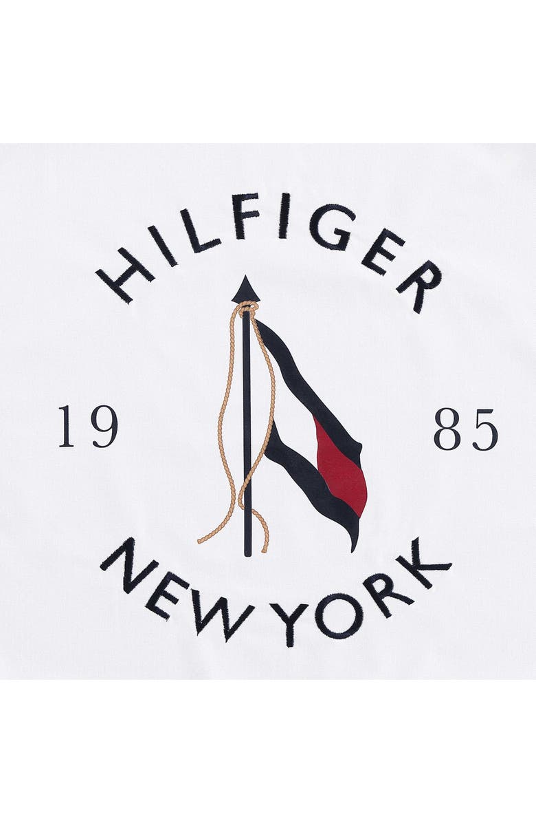 Tommy Hilfiger NY Flag Canvas Accent Pillow, Alternate, color, White