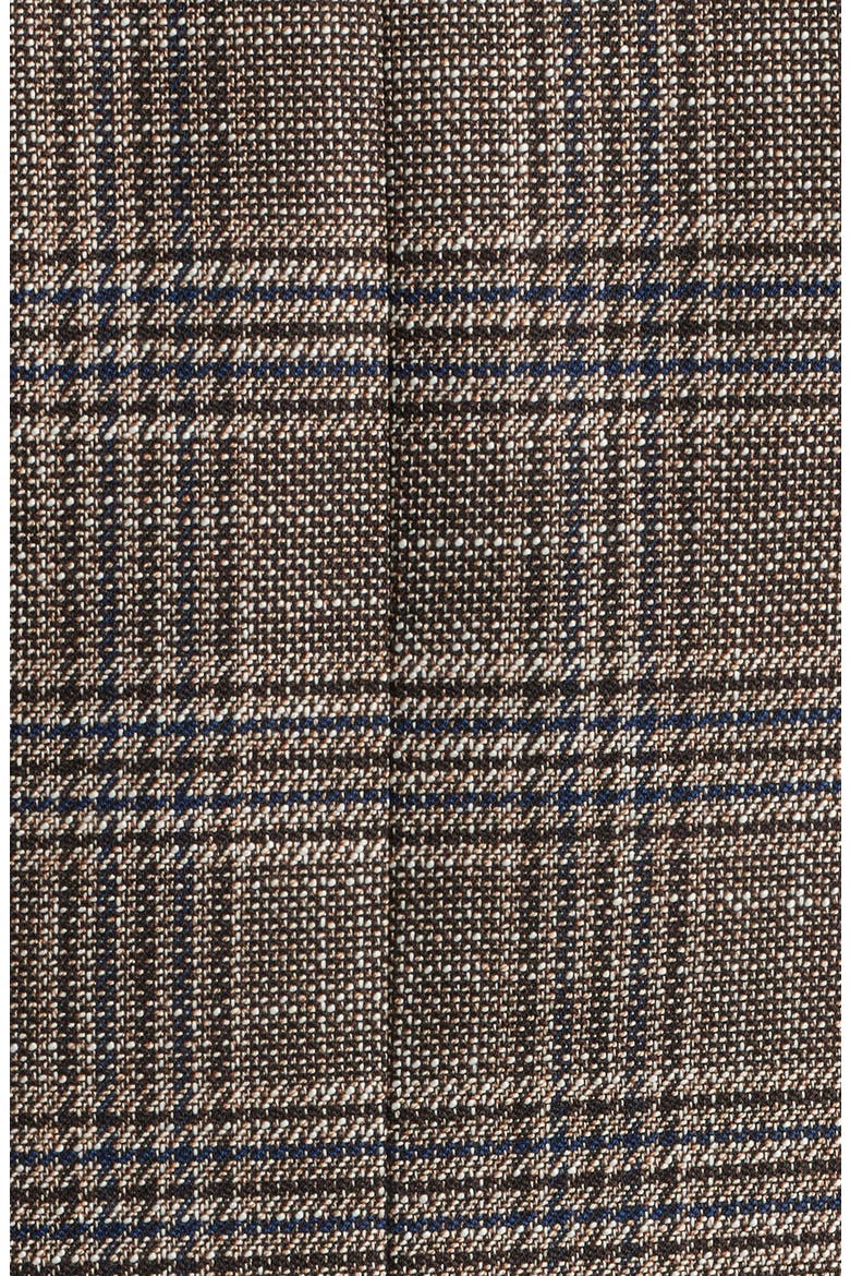 Plaid Double Breasted Blazer, Alternate, color, ESPRESSO I