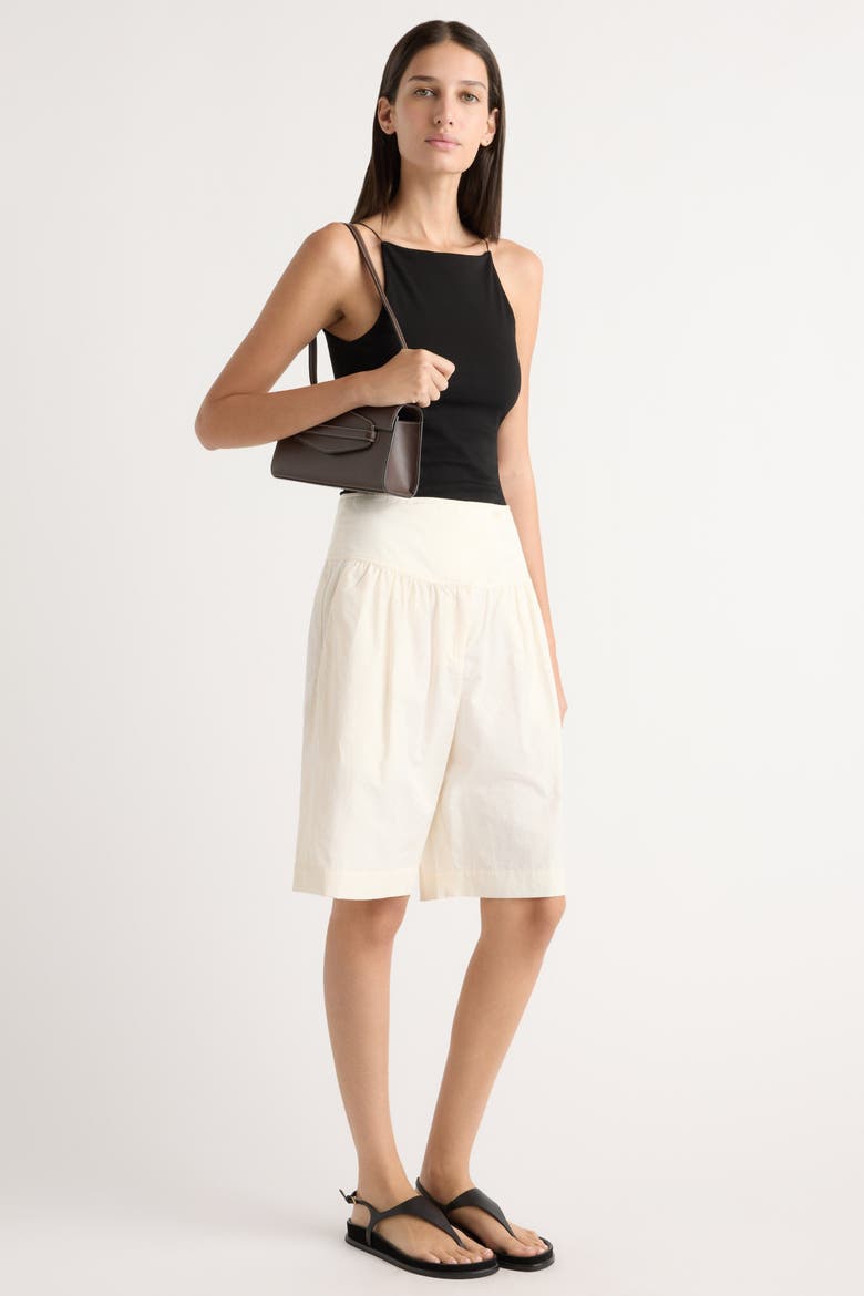 Arlo Cotton Bermuda Short, Alternate, color, Cream