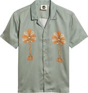 Boardies Oasis Palms Print Camp Shirt