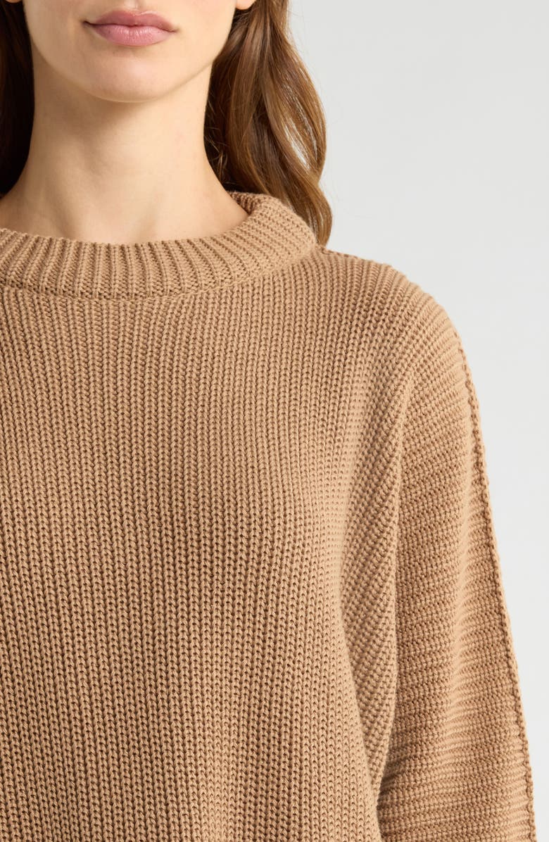 Frank & Eileen Montecito Cotton Sweater, Alternate, color, Camel
