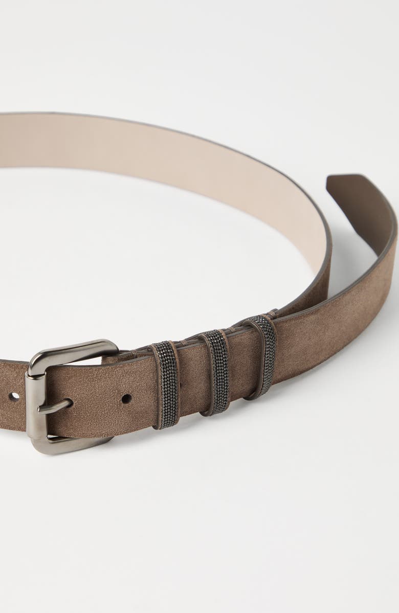 Brunello Cucinelli Suede belt, Alternate, color, 