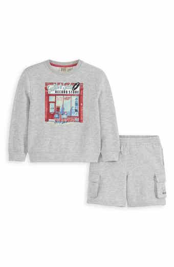 Scotch & Soda Record Store Long Sleeve Graphic T-Shirt & Short Set