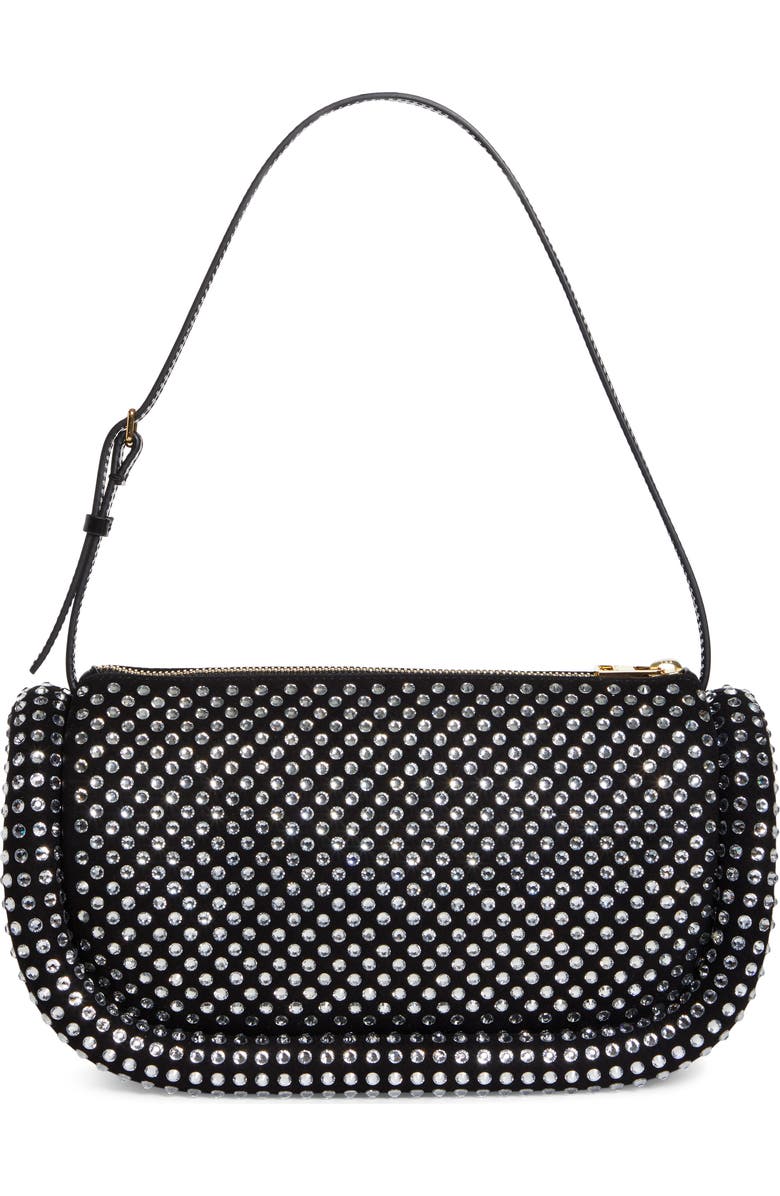 JW Anderson The Bumper Crystal Embellished Leather Shoulder Bag, Alternate, color,