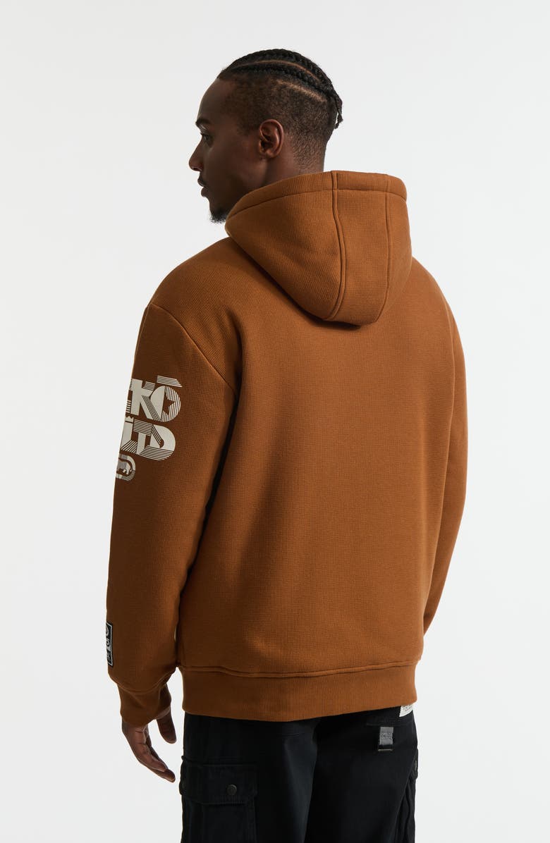 Ecko Unltd. Birth Year Faux Shearling Hoodie, Alternate, color, New Brown