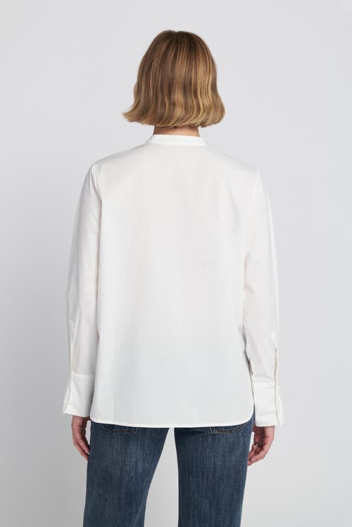 Elle Collection Beaded Shirt Blouse Top In White