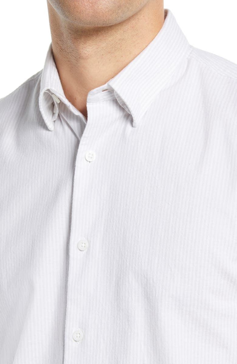 Nordstrom Trim Fit Stripe Stretch Cotton Oxford Button-Up Shirt, Alternate, color,