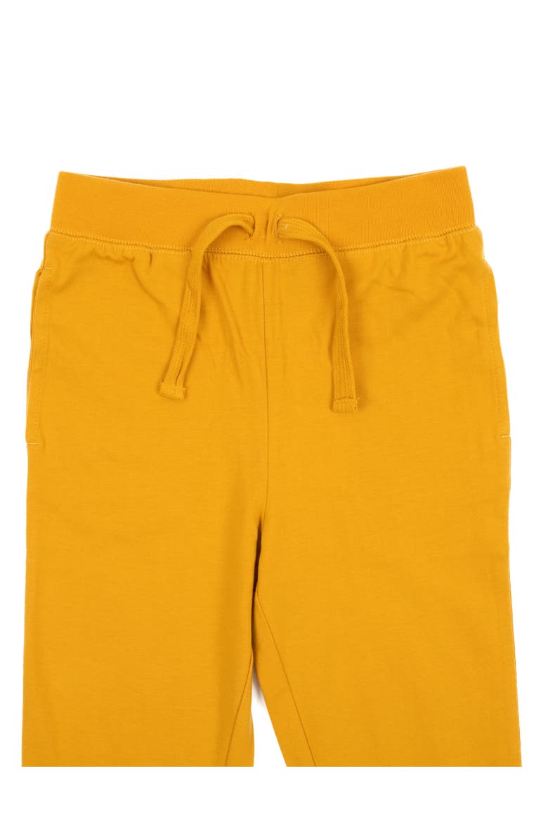Kids 100% Cotton Lightweight Jogger Pants, Alternate, color, Mustard