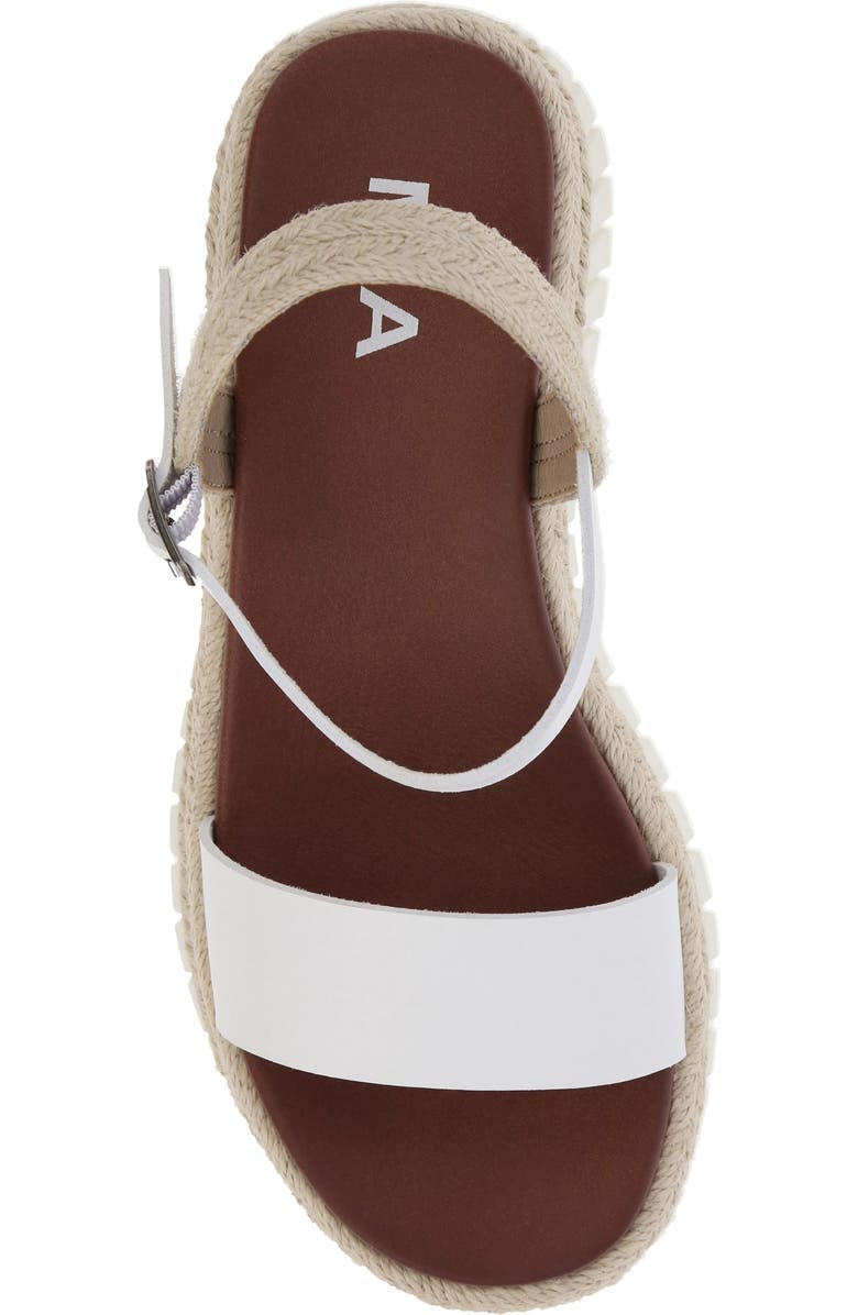 MIA Yanis Ankle Strap Platform Wedge Sandal, Alternate, color, White