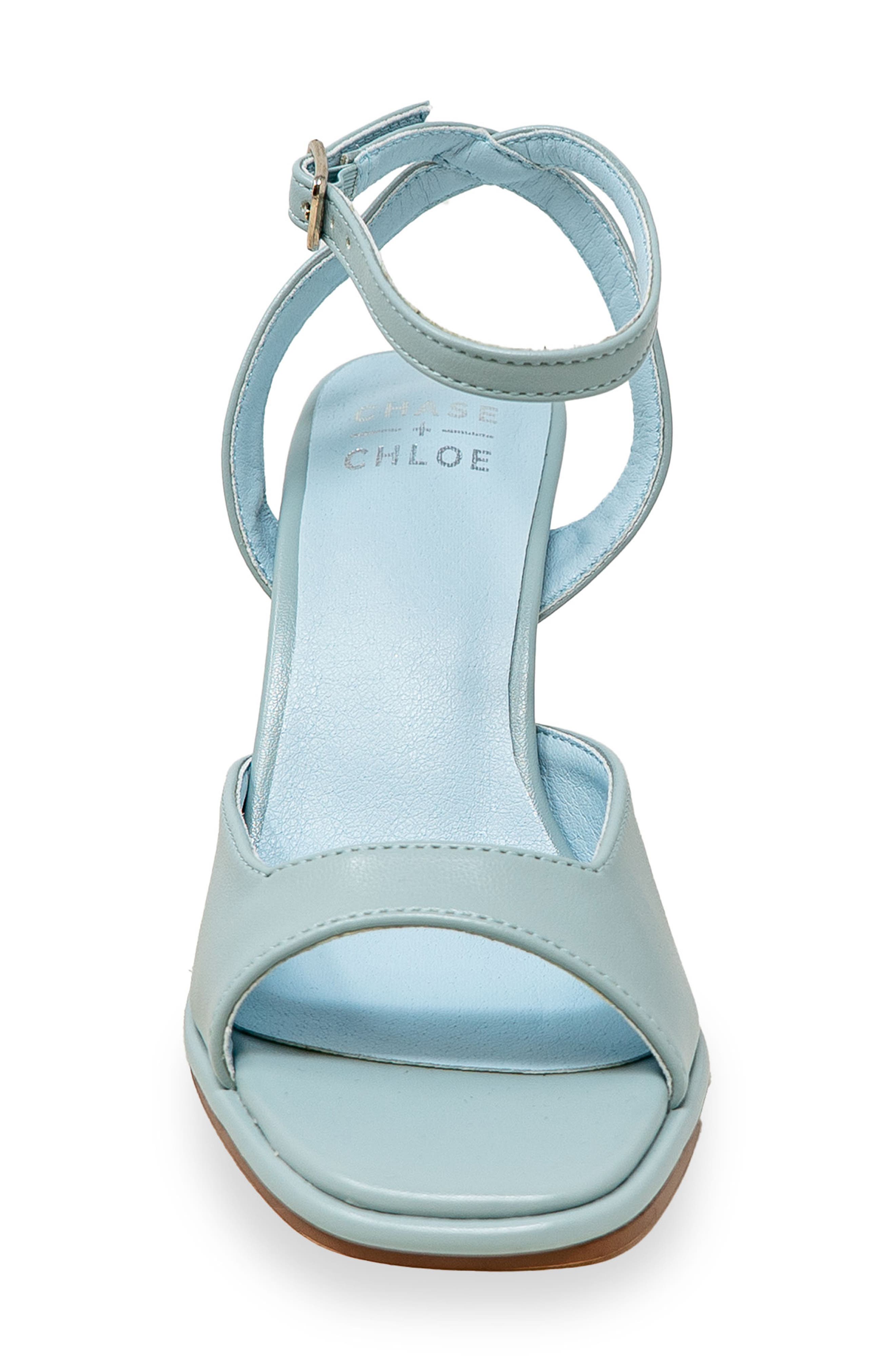 Open Toe Ankle Strap Sandal, Alternate, color, BLUE