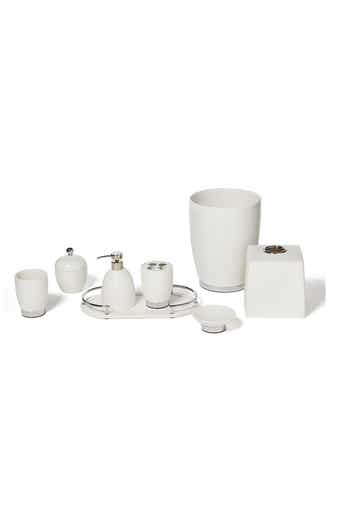 Dubai 8-Piece Ceramic Bathroom Accessory Set