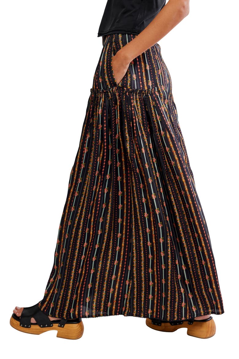 So Charming Wide Leg Pants, Alternate, color, CHARCOAL COMBO-DITSY