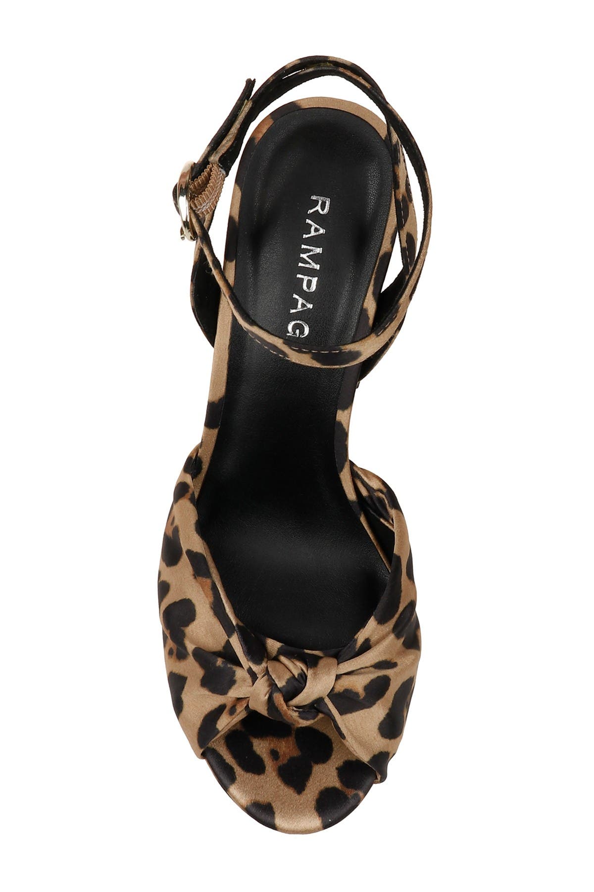 Rampage Dayna Peep Toe Block Heel Sandal, Alternate, color, 