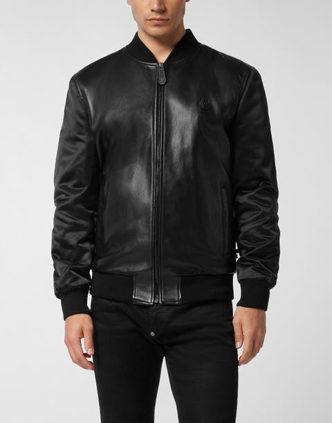 Leather Bomber Men