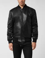 PHILIPP PLEIN Leather Bomber Men