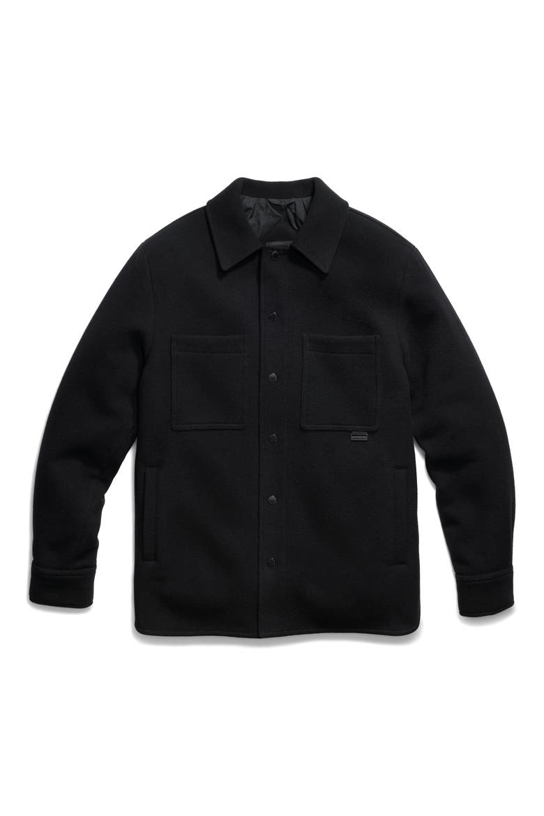 Atikinson Wool Blend Shirt Jacket, Alternate, color, BLACK - NOIR
