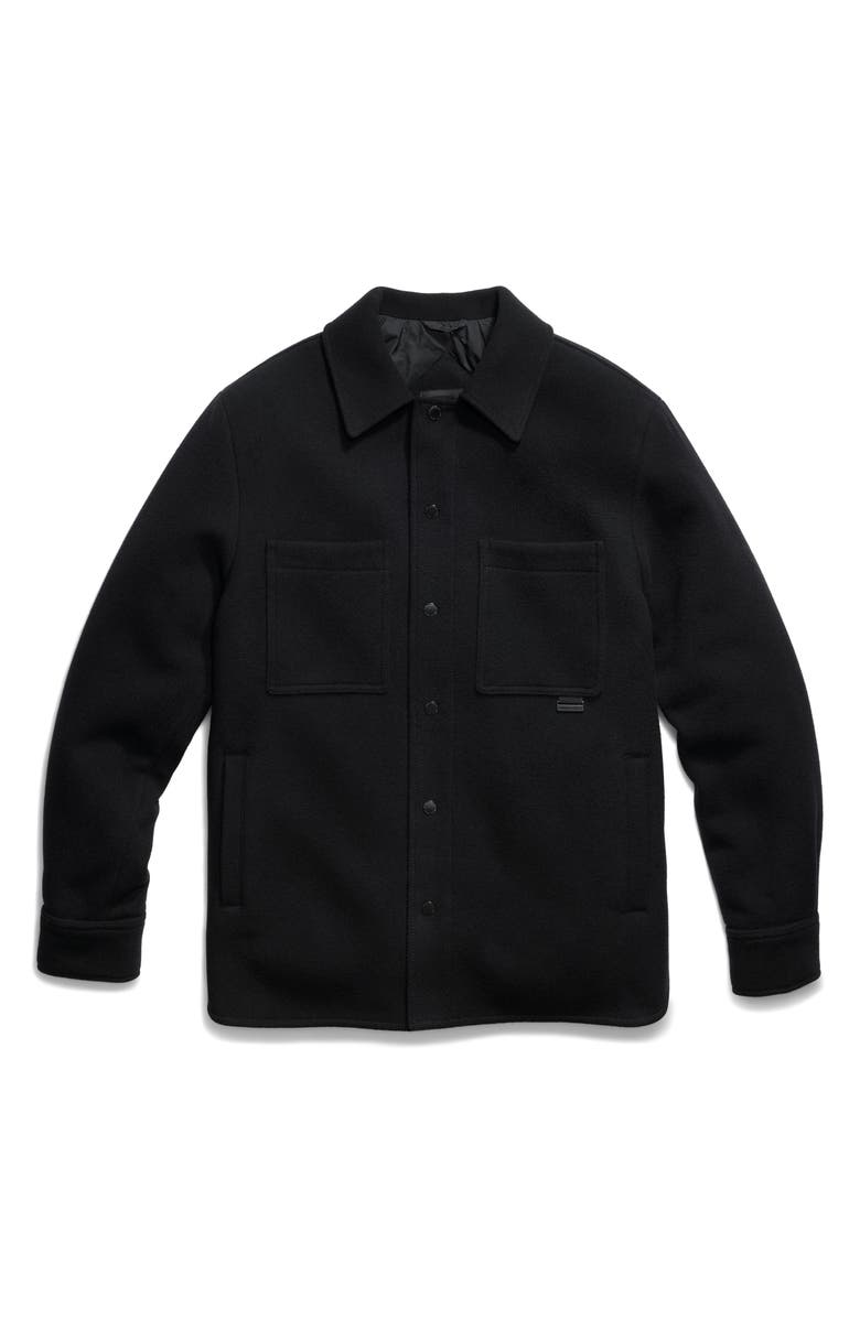 Canada Goose Atikinson Wool Blend Shirt Jacket, Alternate, color, Black - Noir