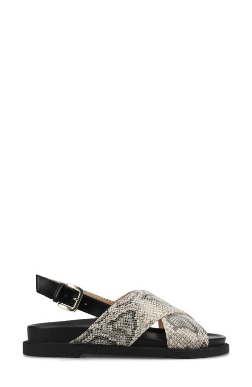 Journee Collection Marina Slingback Sandal In Snake