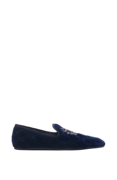 Burberry Quilted Velvet Estate Slippers