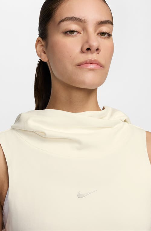 Nike Sportswear Serena Williams Design Sleeveless Hooded Tunic In Sail/sail