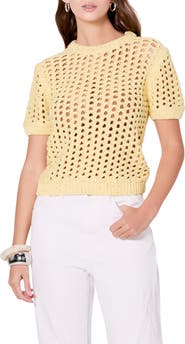 Endless Rose Sequin Open Stitch Sweater