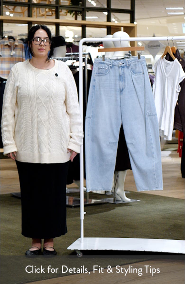 Charlie High Waist Crop Barrel Jeans