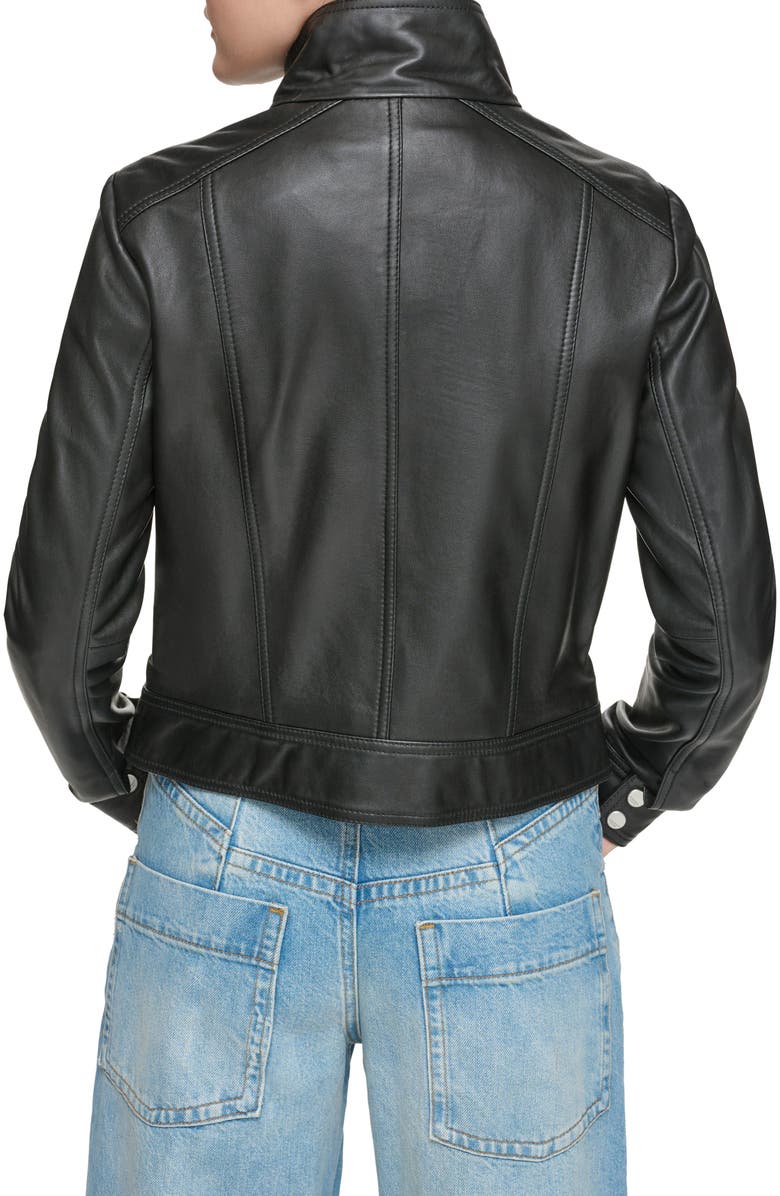 Andrew Marc Leather Moto Jacket, Alternate, color, 