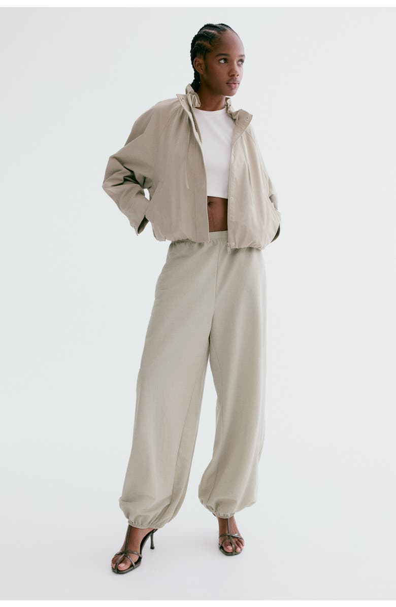 H&M Balloon-leg Joggers, Alternate, color, Beige