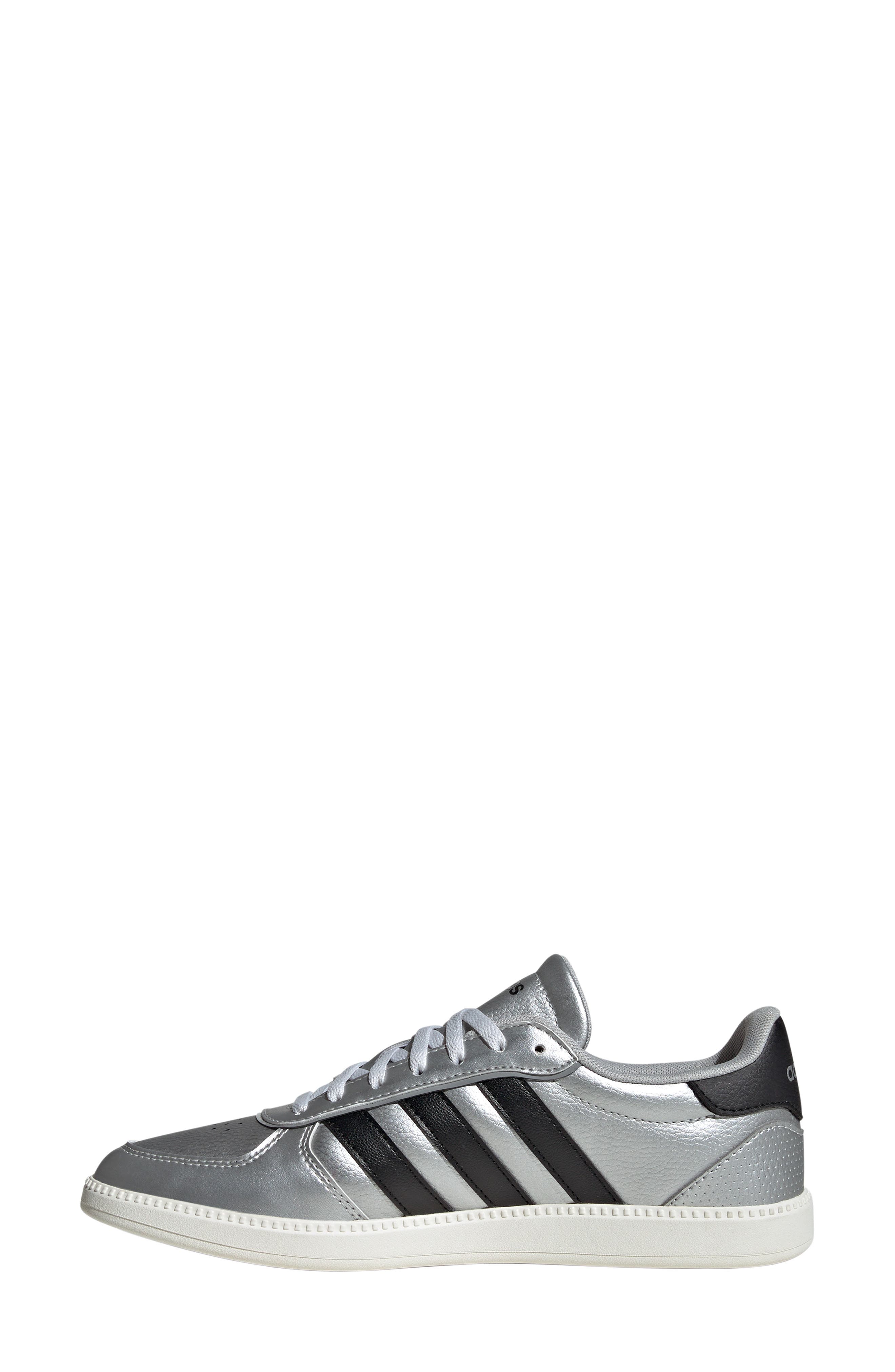 adidas Breaknet Sleek Sneaker, Alternate, color, Matte Silver/ Black/ Off White