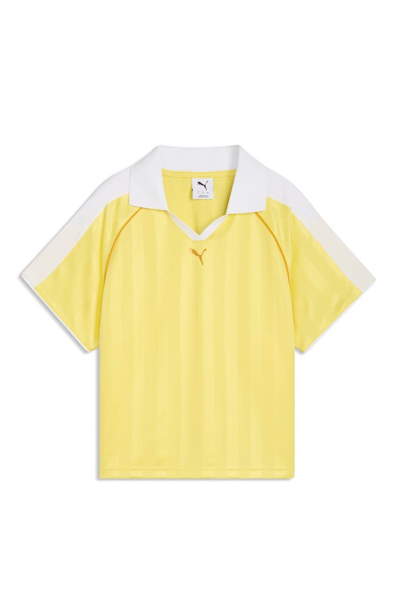 T7 Relaxed Soccer Polo, Alternate, color, LEMON MERINGUE